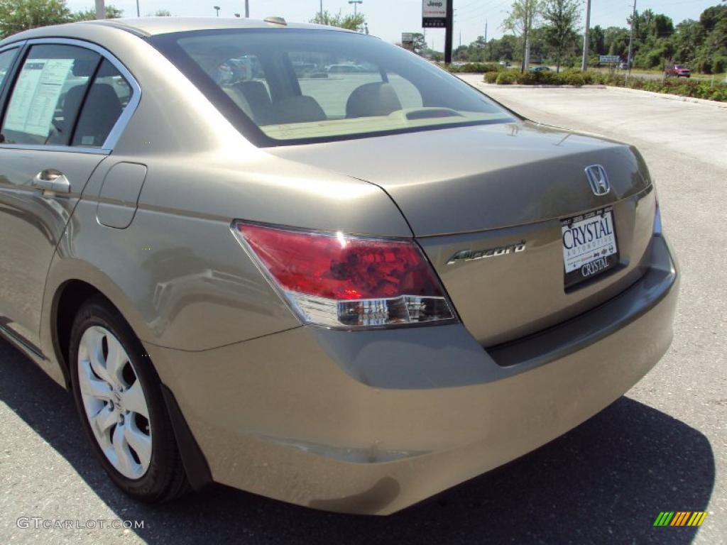 2008 Accord EX-L Sedan - Bold Beige Metallic / Ivory photo #7