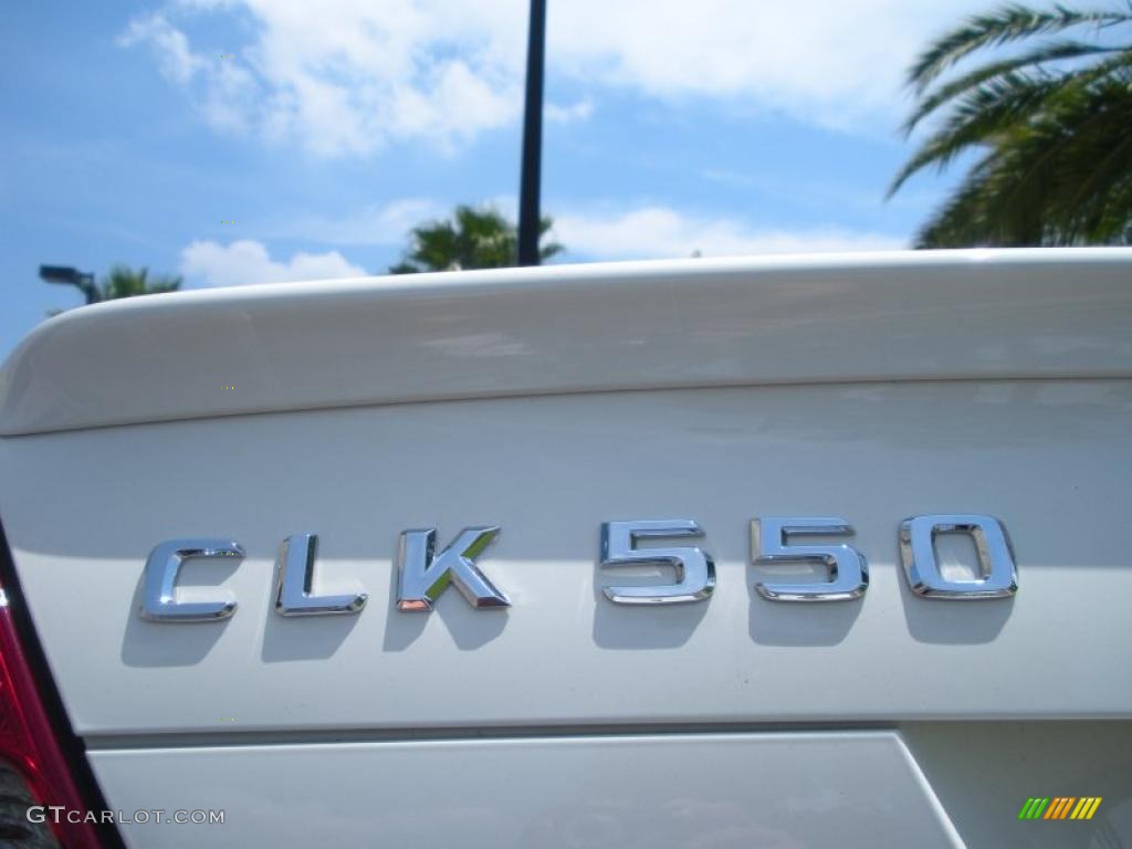 2009 CLK 550 Coupe - Arctic White / Stone photo #9