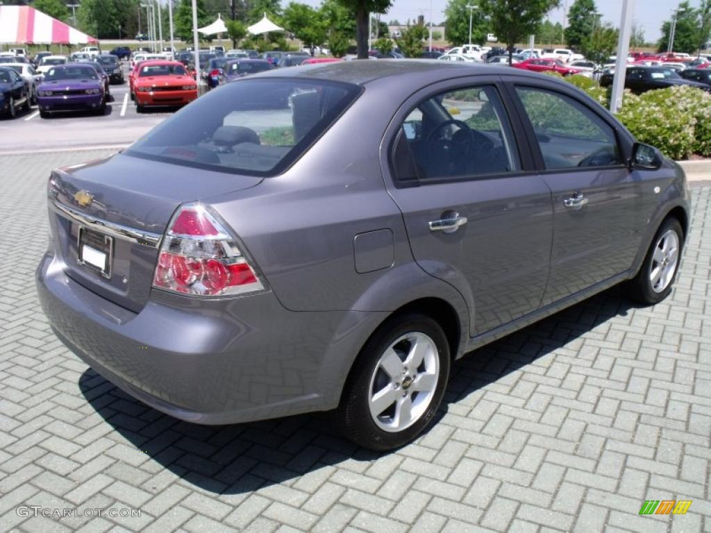 2008 Aveo LT Sedan - Medium Gray Metallic / Charcoal photo #5