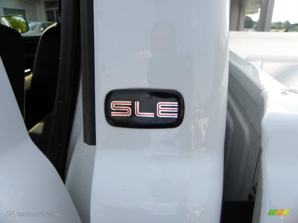 2005 Sierra 1500 SLE Extended Cab - Summit White / Dark Pewter photo #12