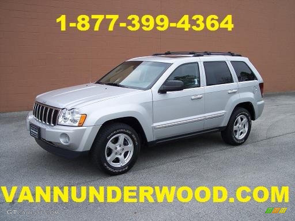 2006 Grand Cherokee Limited - Bright Silver Metallic / Medium Slate Gray photo #1