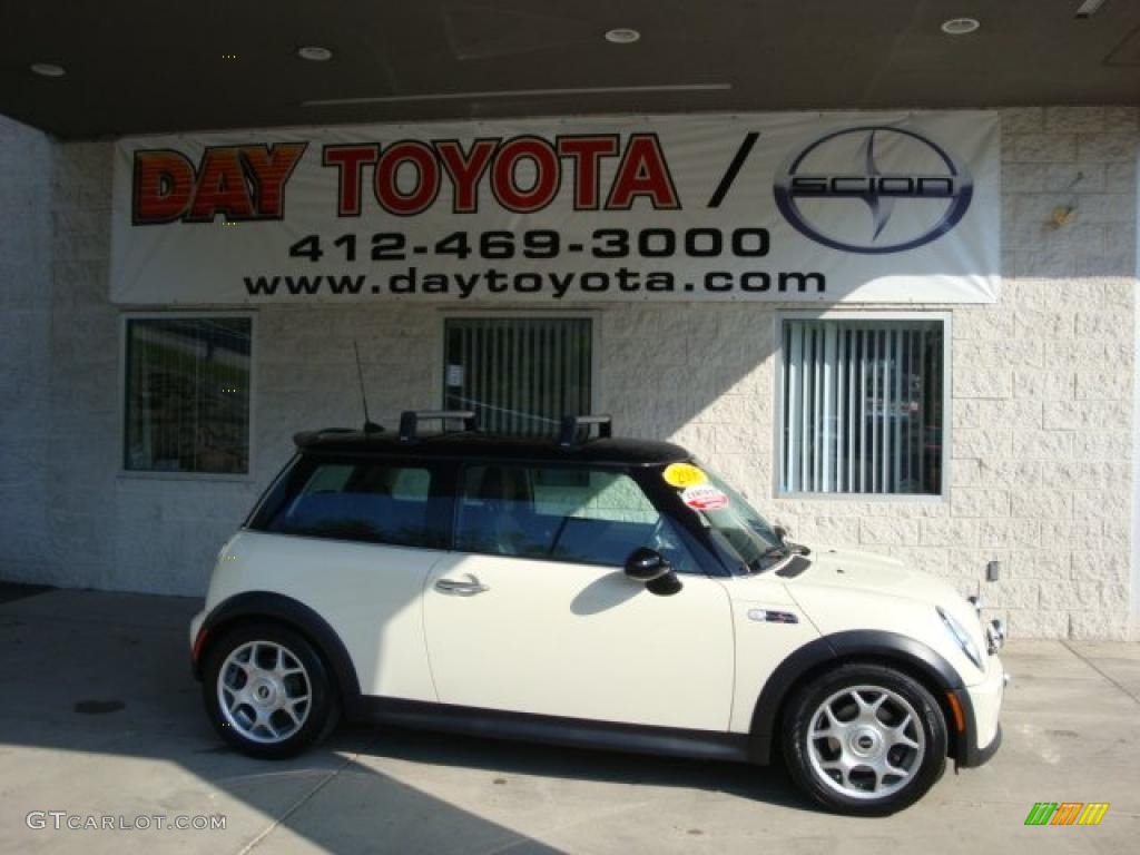 2006 Cooper S Hardtop - Pepper White / Black/Panther Black photo #1