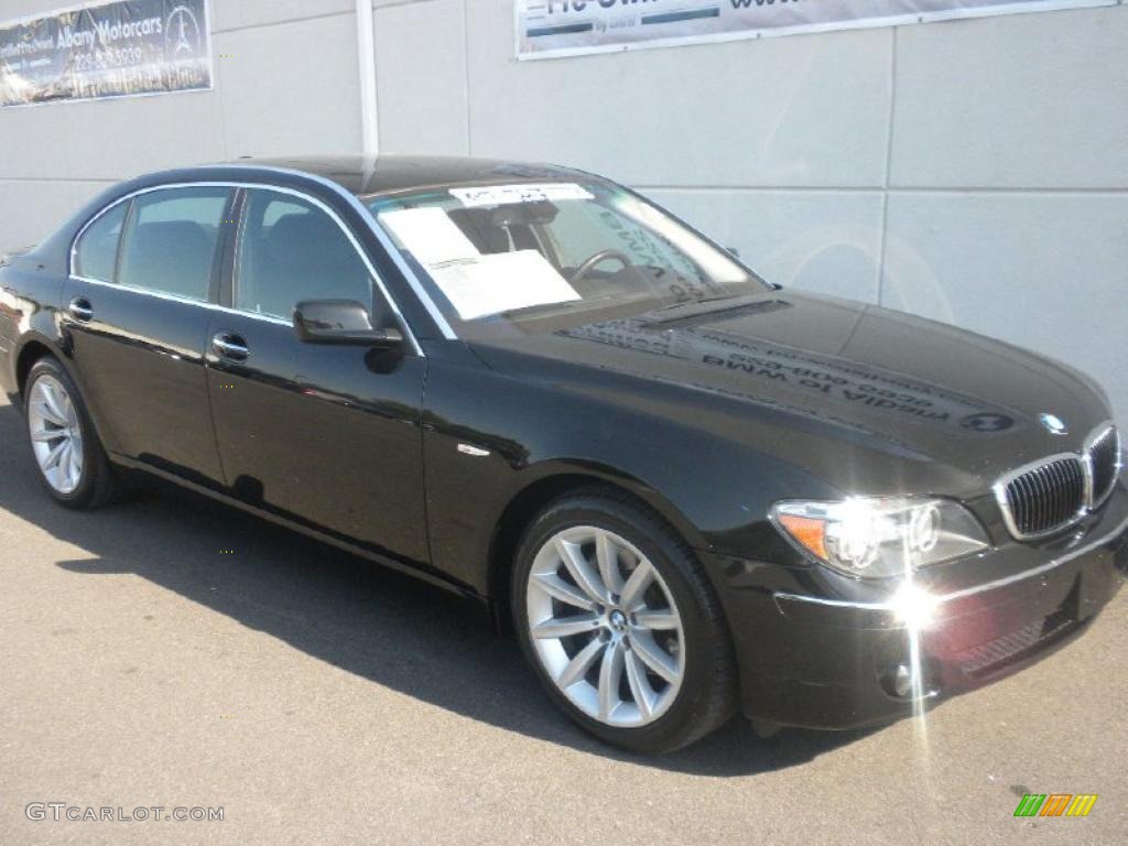 2007 7 Series 750Li Sedan - Black Sapphire Metallic / Black photo #26