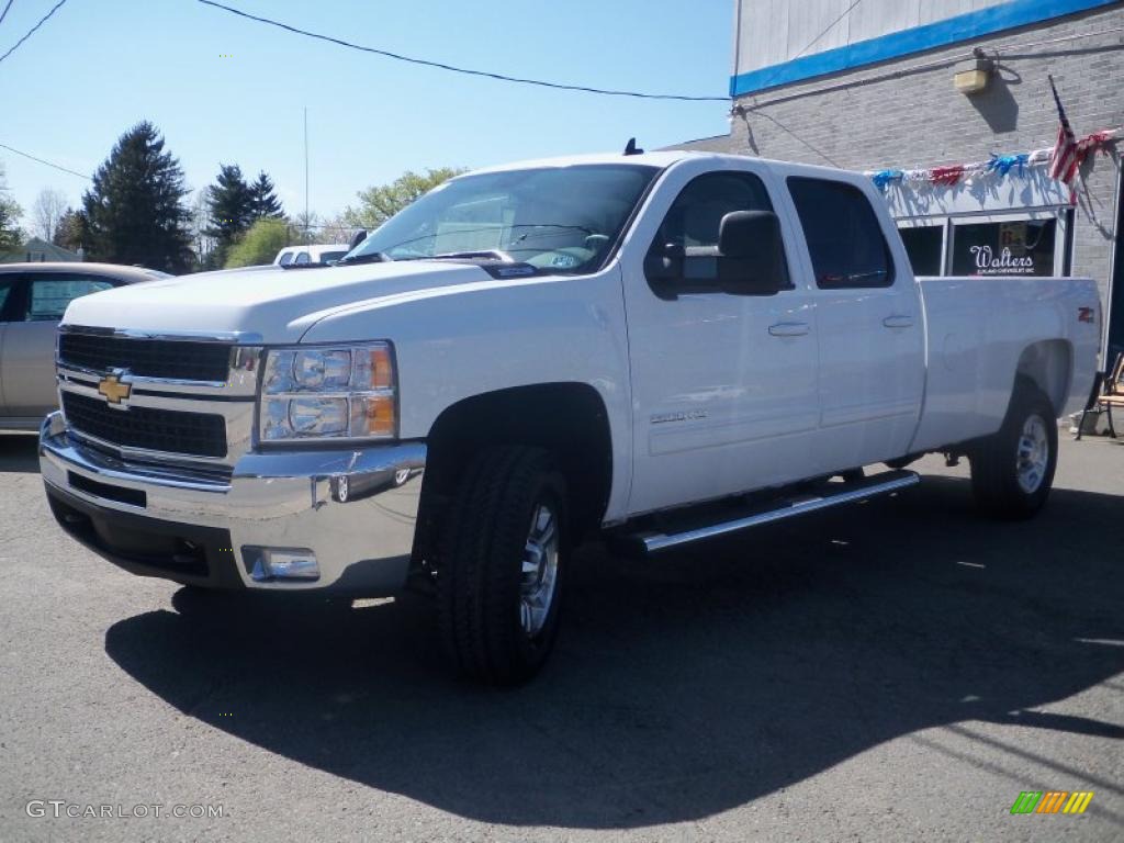 2010 Silverado 2500HD LTZ Crew Cab 4x4 - Summit White / Light Titanium/Ebony photo #1