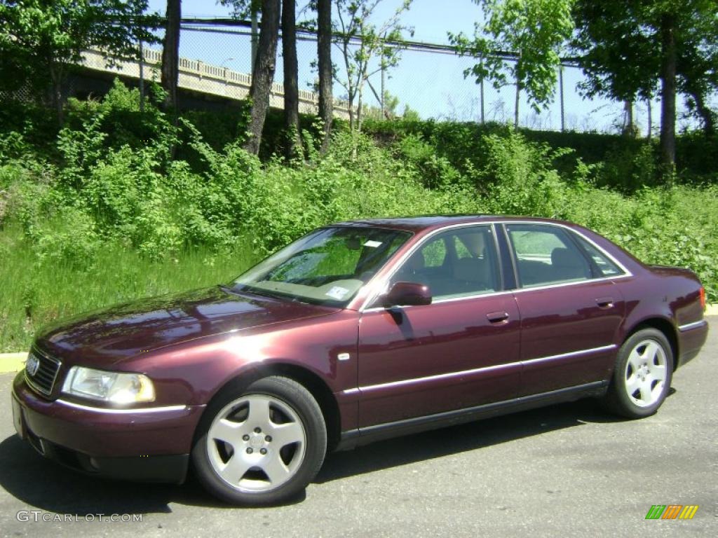 2001 A8 4.2 quattro - Andorra Red Pearl Effect / Caramel photo #1