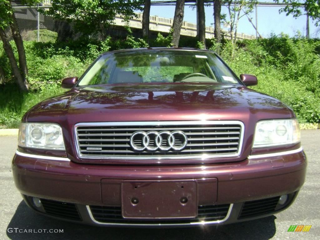 2001 A8 4.2 quattro - Andorra Red Pearl Effect / Caramel photo #4