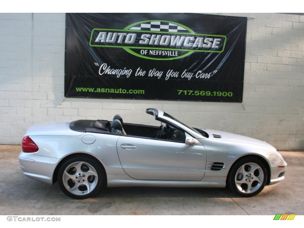 2004 SL 500 Roadster - Brilliant Silver Metallic / Black photo #1