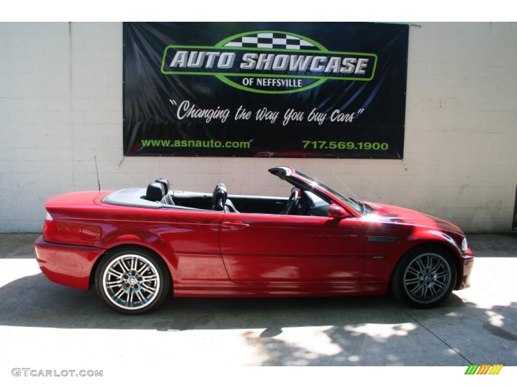 2002 M3 Convertible - Imola Red / Black photo #1