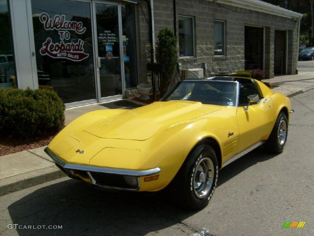 1970 Corvette Stingray Sport Coupe - Daytona Yellow / Black photo #1