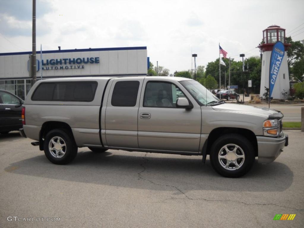 2001 Sierra 1500 C3 Extended Cab 4WD - Pewter Metallic / Gray Two Tone photo #1