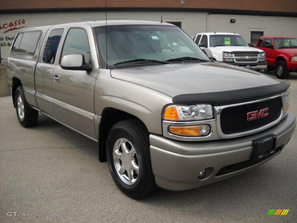 2001 Sierra 1500 C3 Extended Cab 4WD - Pewter Metallic / Gray Two Tone photo #5