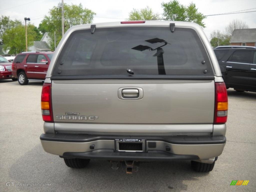 2001 Sierra 1500 C3 Extended Cab 4WD - Pewter Metallic / Gray Two Tone photo #7