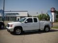 2008 Summit White GMC Sierra 1500 SLE Extended Cab 4x4  photo #2