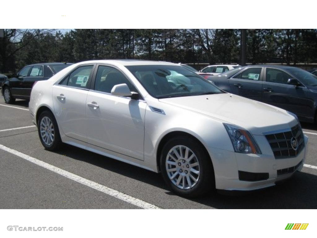 2010 CTS 4 3.0 AWD Sedan - White Diamond Tricoat / Cashmere/Cocoa photo #1