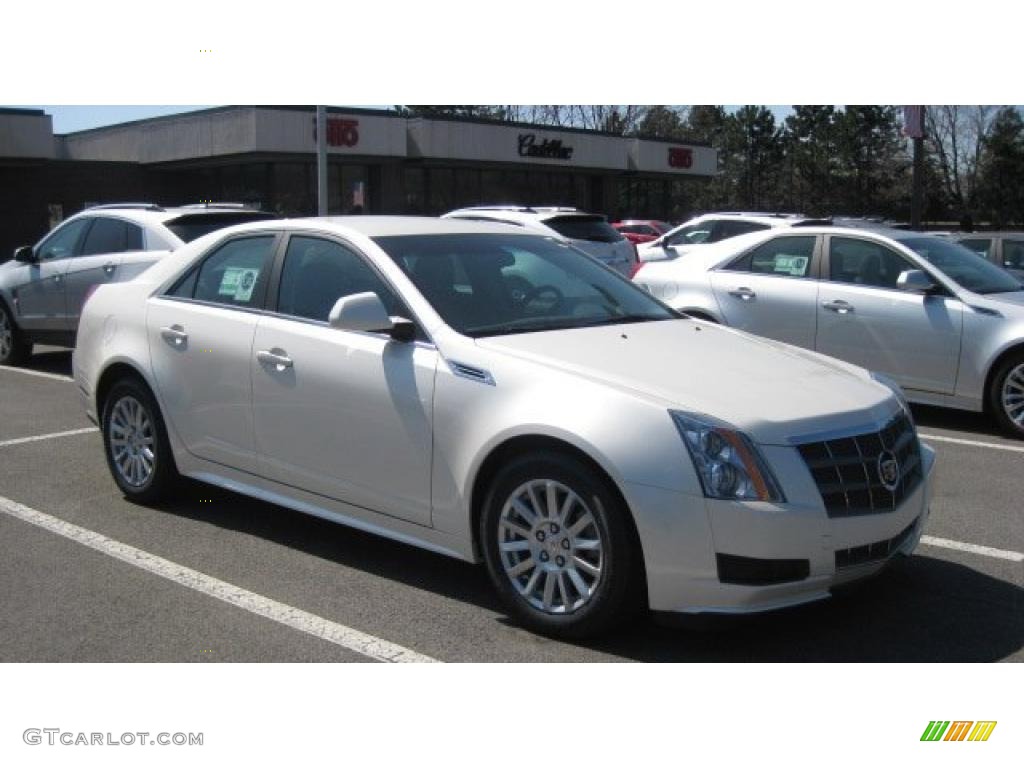 2010 CTS 4 3.0 AWD Sedan - White Diamond Tricoat / Ebony photo #1