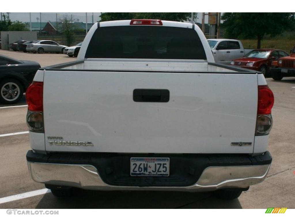 2007 Tundra SR5 Double Cab - Super White / Graphite Gray photo #14