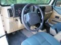 1999 Stone White Jeep Wrangler Sahara 4x4  photo #29