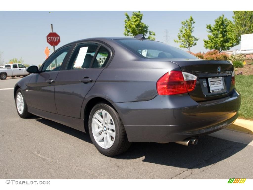 2007 3 Series 328xi Sedan - Sparkling Graphite Metallic / Grey photo #4