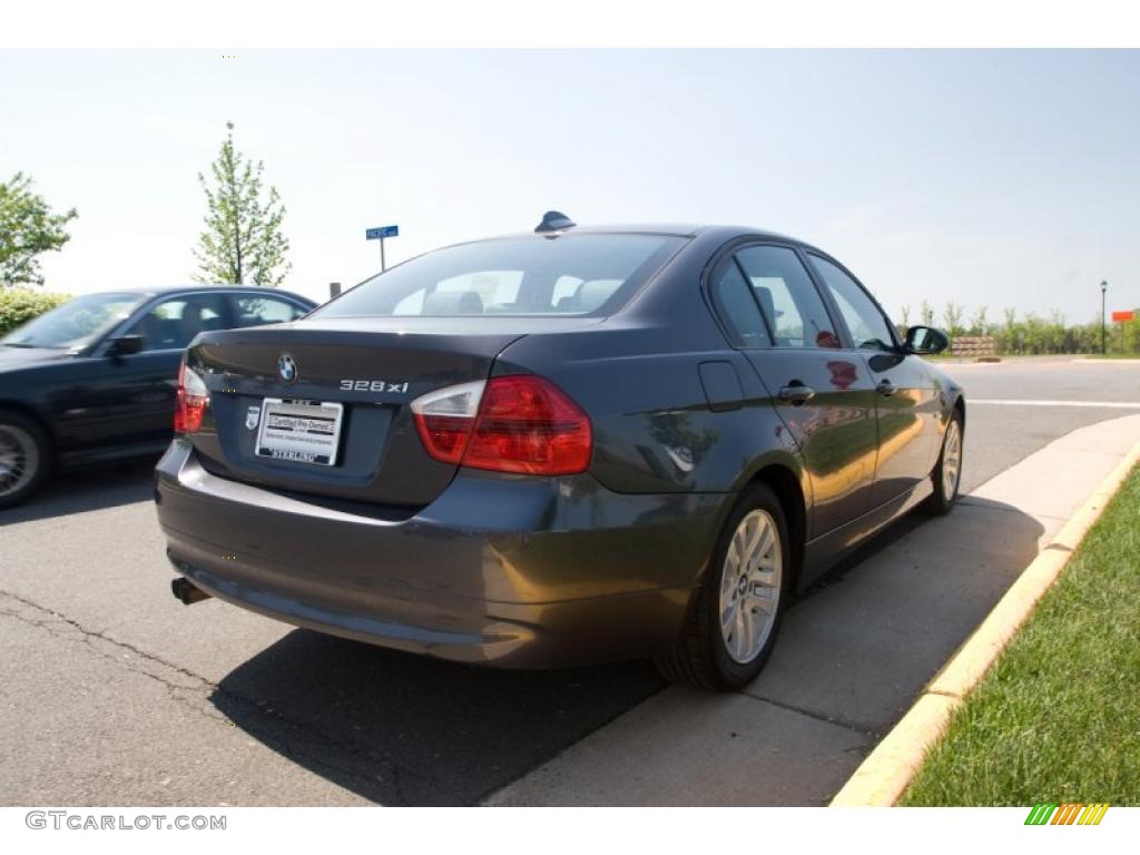 2007 3 Series 328xi Sedan - Sparkling Graphite Metallic / Grey photo #6