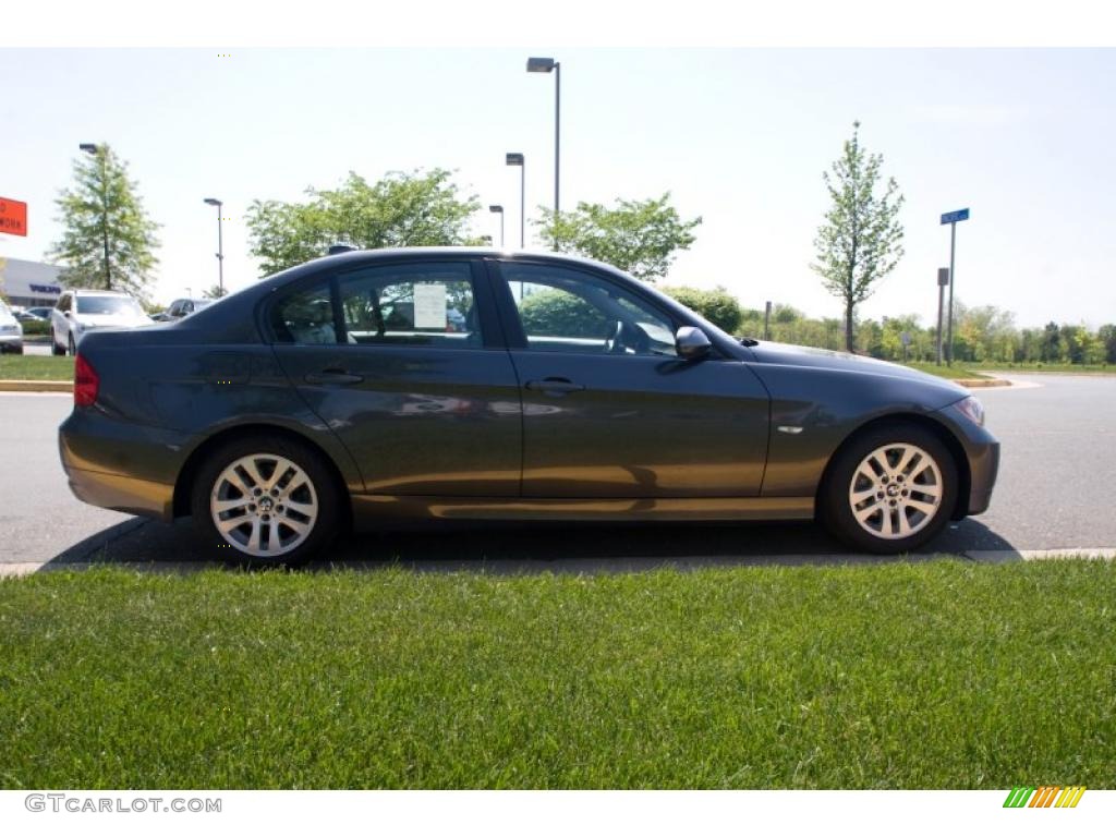 2007 3 Series 328xi Sedan - Sparkling Graphite Metallic / Grey photo #7