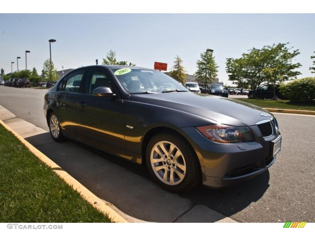 2007 3 Series 328xi Sedan - Sparkling Graphite Metallic / Grey photo #8