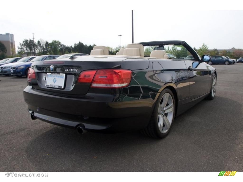 2008 3 Series 335i Convertible - Jet Black / Beige photo #6