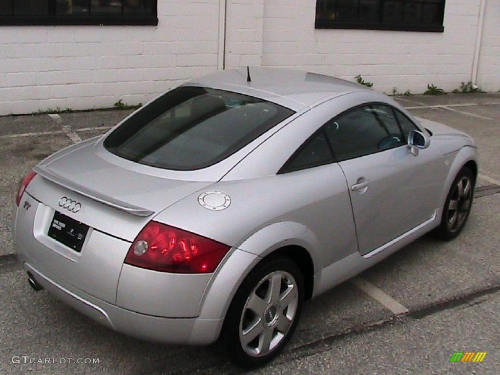 2001 TT 1.8T Coupe - Lake Silver Metallic / Ebony Black photo #8