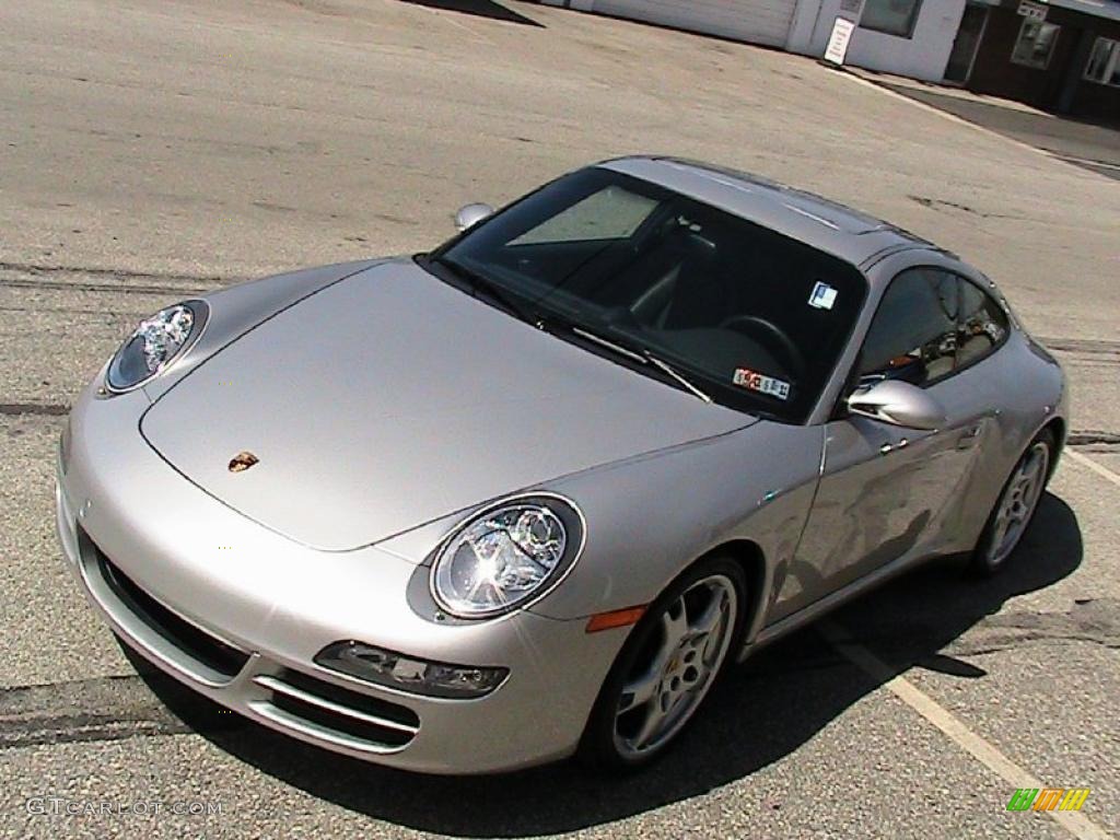 2007 911 Carrera 4S Coupe - Arctic Silver Metallic / Black photo #4