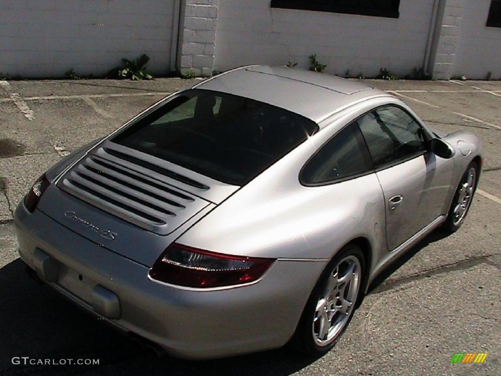 2007 911 Carrera 4S Coupe - Arctic Silver Metallic / Black photo #12