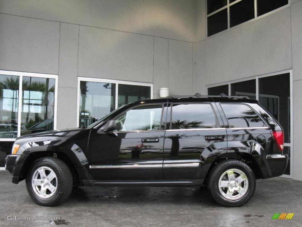 2007 Grand Cherokee Limited - Black / Dark Khaki/Light Graystone photo #2