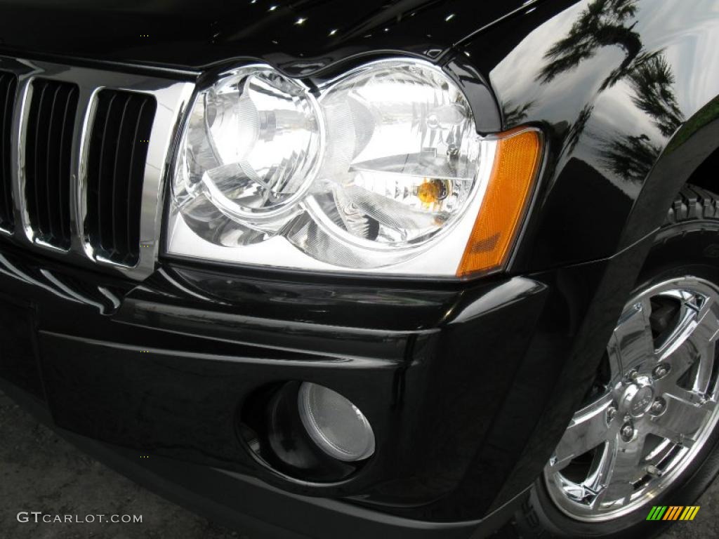 2007 Grand Cherokee Limited - Black / Dark Khaki/Light Graystone photo #3