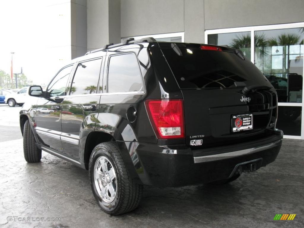 2007 Grand Cherokee Limited - Black / Dark Khaki/Light Graystone photo #5