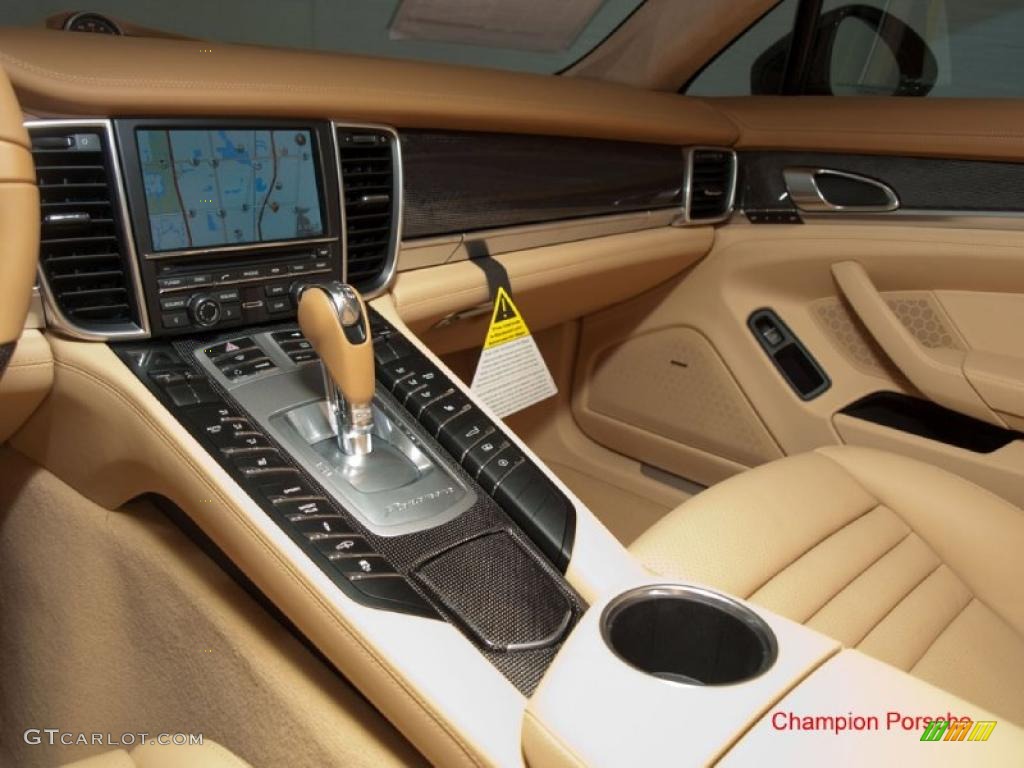 2010 Panamera 4S - Basalt Black Metallic / Cognac/Cedar Natural Leather photo #14