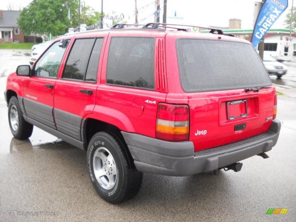 1996 Grand Cherokee Laredo 4x4 - Flame Red / Agate photo #5