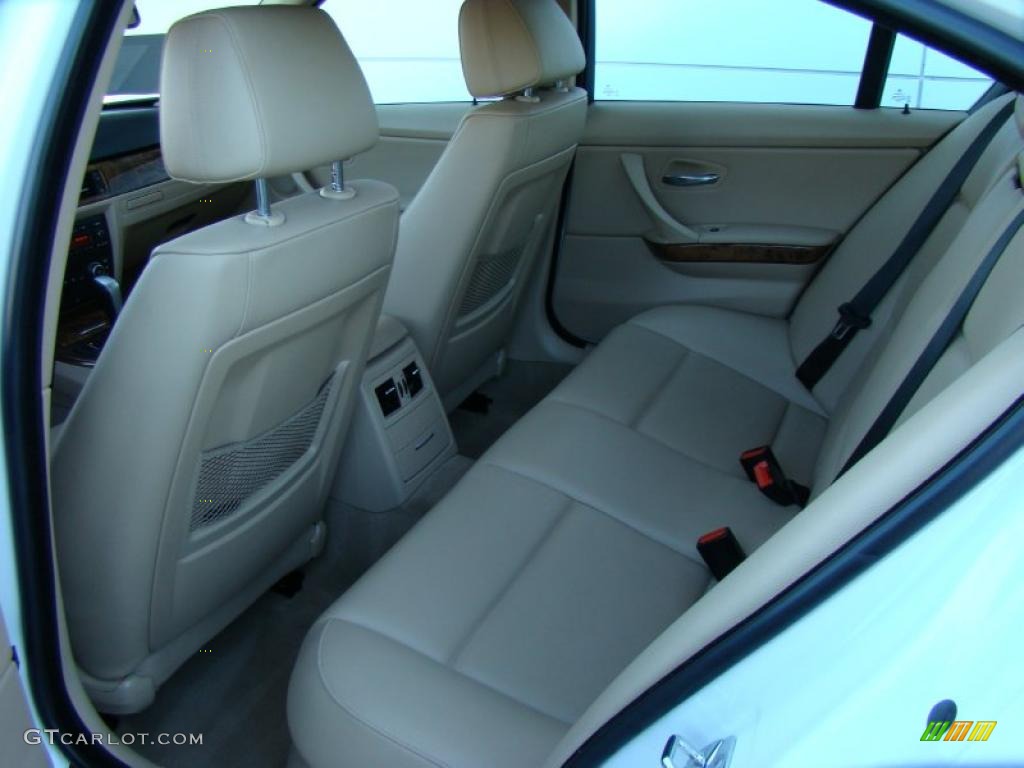 2008 3 Series 328xi Sedan - Alpine White / Beige photo #11
