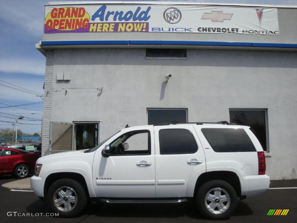 2007 Tahoe Z71 4x4 - Summit White / Ebony photo #3