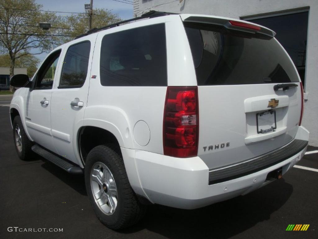 2007 Tahoe Z71 4x4 - Summit White / Ebony photo #4
