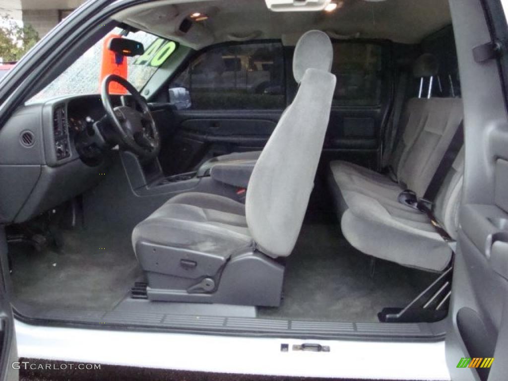 2004 Sierra 1500 SLE Extended Cab 4x4 - Summit White / Dark Pewter photo #15