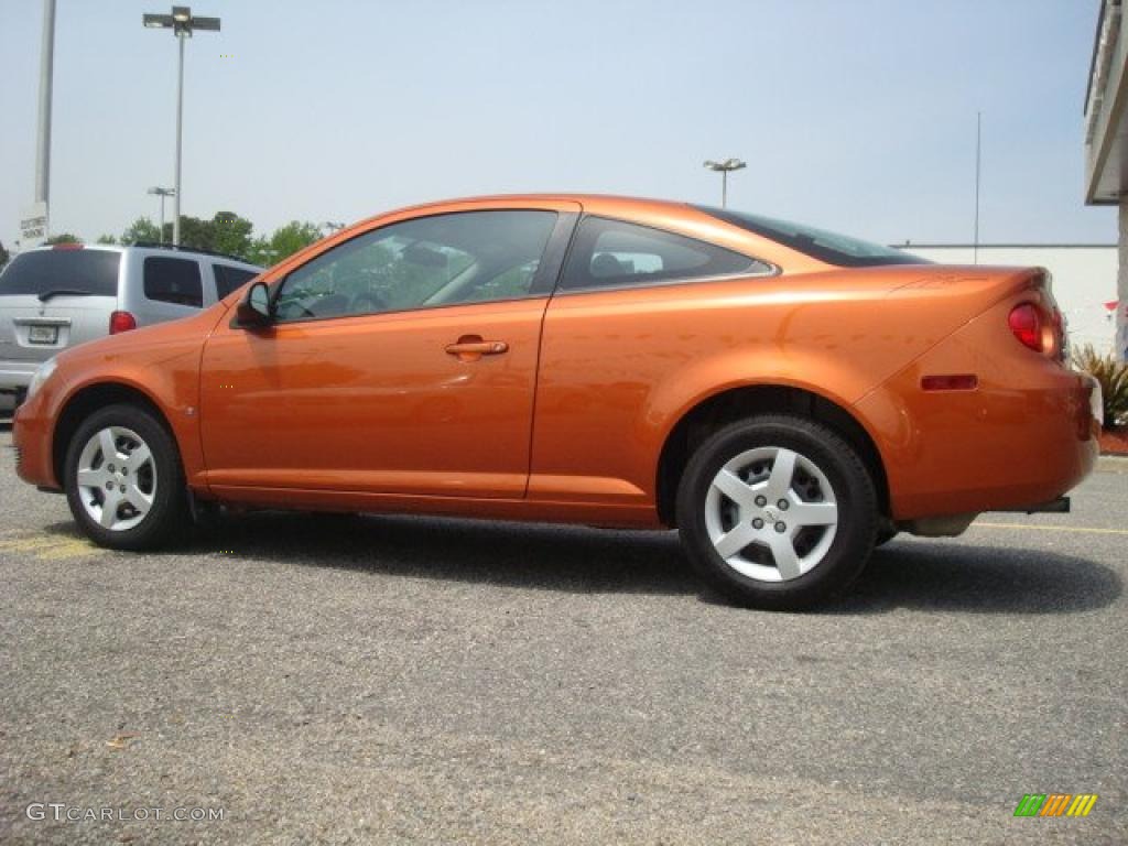 2007 Cobalt LT Coupe - Sunburst Orange Metallic / Ebony photo #3