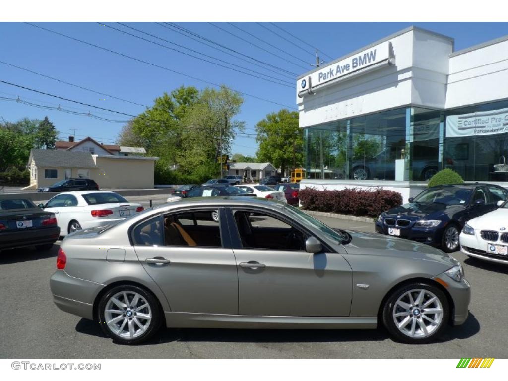 2009 3 Series 328i Sedan - Platinum Bronze Metallic / Saddle Brown Dakota Leather photo #1