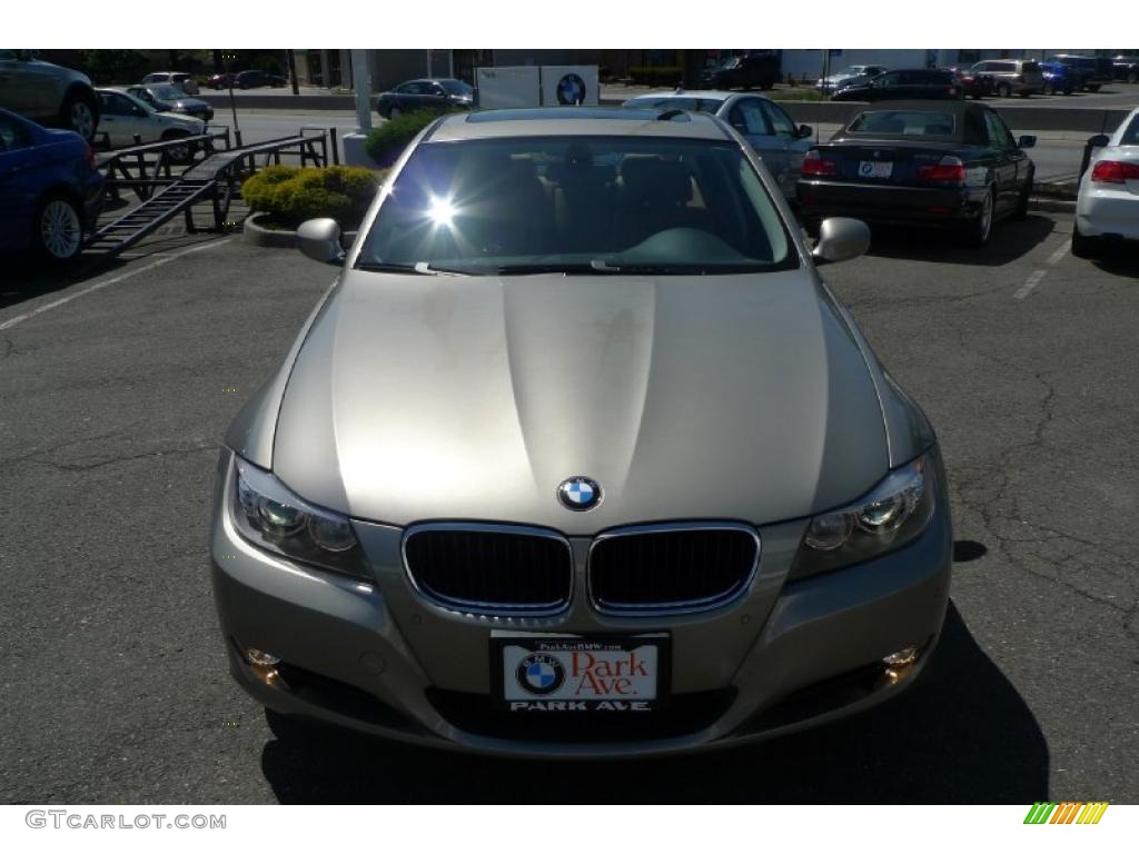 2009 3 Series 328i Sedan - Platinum Bronze Metallic / Saddle Brown Dakota Leather photo #4