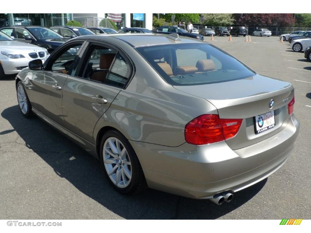 2009 3 Series 328i Sedan - Platinum Bronze Metallic / Saddle Brown Dakota Leather photo #10