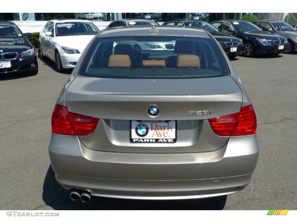 2009 3 Series 328i Sedan - Platinum Bronze Metallic / Saddle Brown Dakota Leather photo #12
