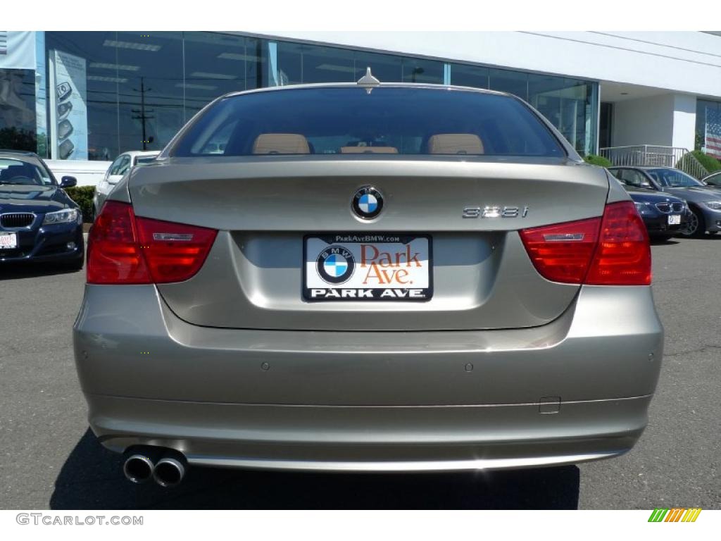2009 3 Series 328i Sedan - Platinum Bronze Metallic / Saddle Brown Dakota Leather photo #13