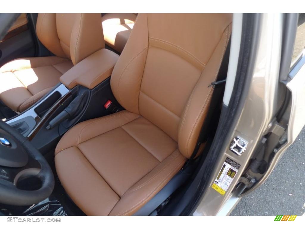 2009 3 Series 328i Sedan - Platinum Bronze Metallic / Saddle Brown Dakota Leather photo #27
