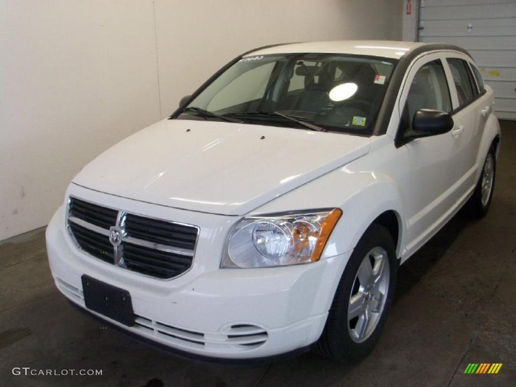 2009 Caliber SXT - Stone White / Dark Slate Gray photo #1