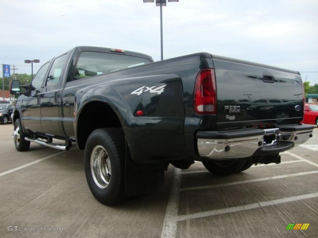 2004 F350 Super Duty XLT Crew Cab 4x4 Dually - Dark Green Satin / Medium Flint photo #4