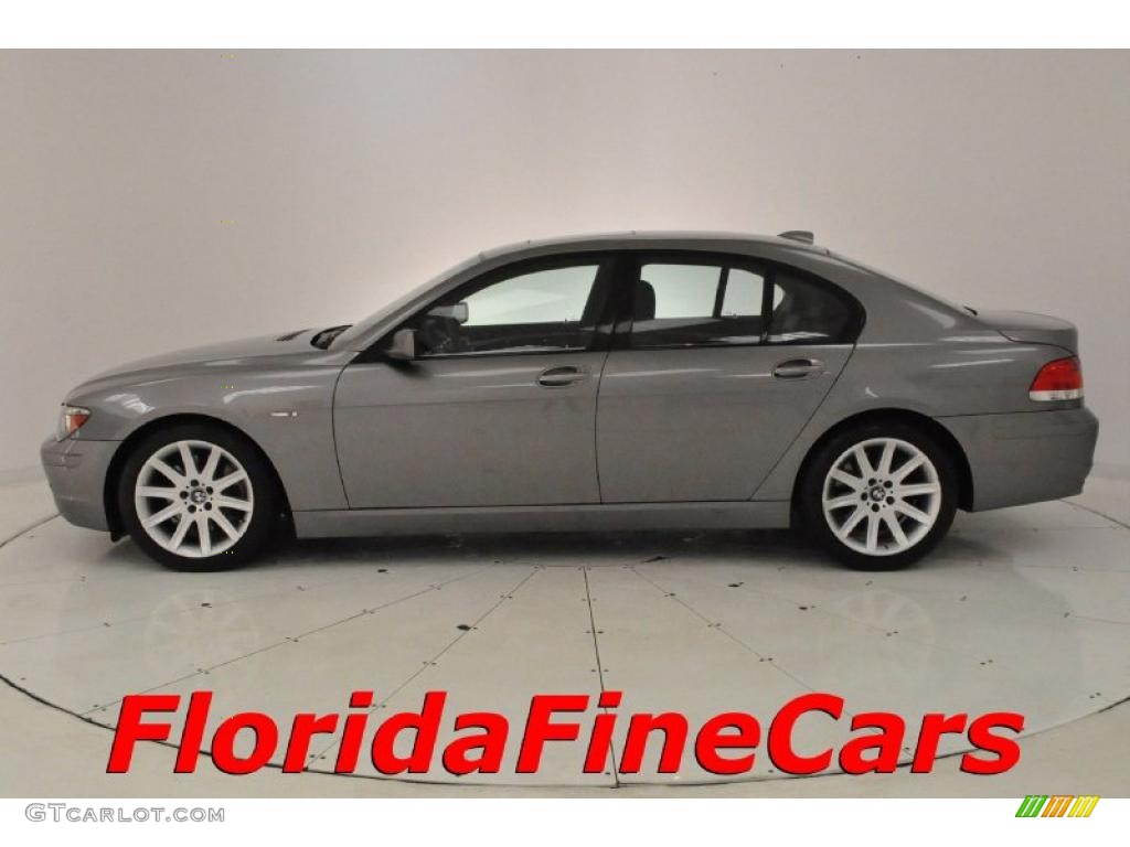 2006 7 Series 750i Sedan - Sterling Grey Metallic / Black/Black photo #3