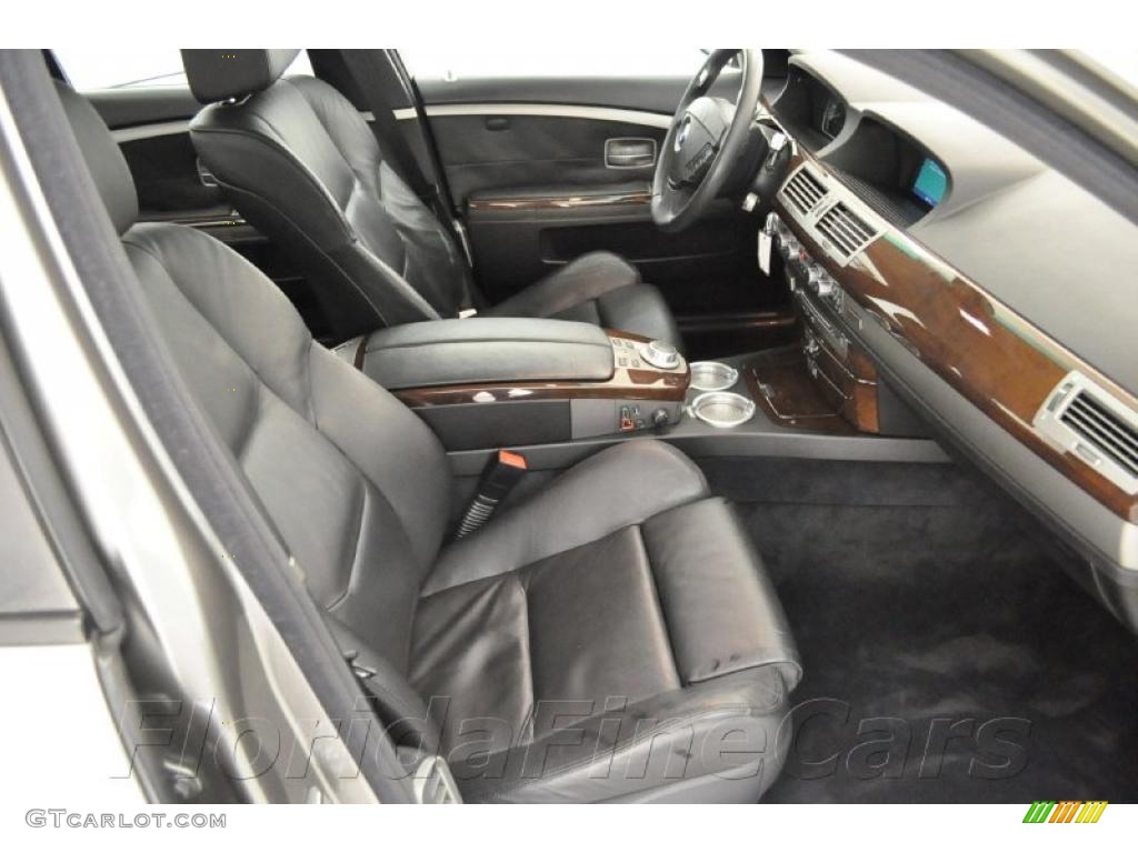 2006 7 Series 750i Sedan - Sterling Grey Metallic / Black/Black photo #14
