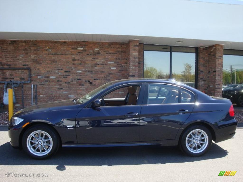2010 3 Series 328i xDrive Sedan - Monaco Blue Metallic / Saddle Brown Dakota Leather photo #3